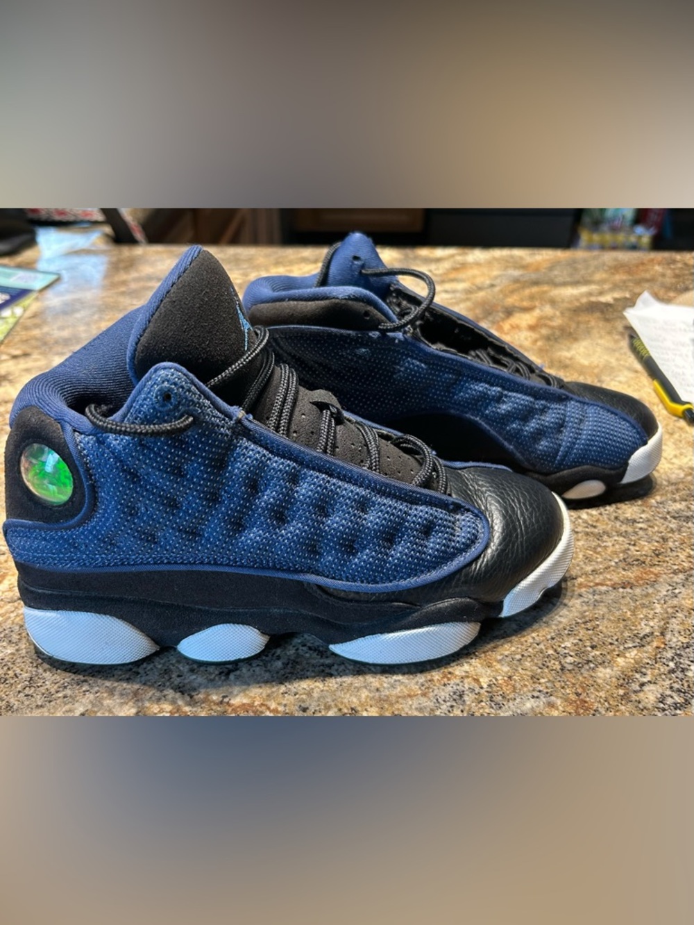 Nike Air Jordan 13 retro Brava Blue tennis shoes sneakers size 5 youth